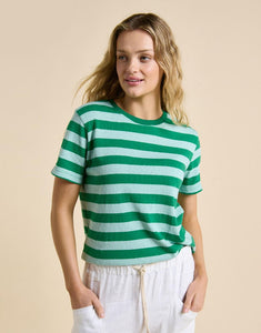 Little Lies Tilly Tee - Pale Blue/Green