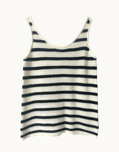 Little Lies Tulum Tank - Black Stripe