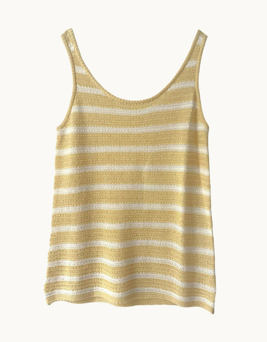 Little Lies Tulum Tank - Lemon Stripe