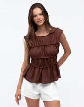 Load image into Gallery viewer, Paper Heart Hailey Top - Chocolate