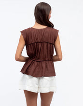 Load image into Gallery viewer, Paper Heart Hailey Top - Chocolate