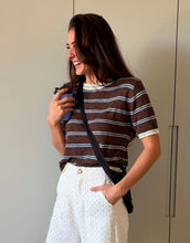 Load image into Gallery viewer, Texas Tee - Choc Stripe