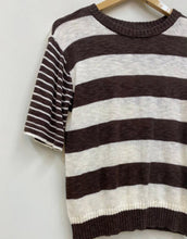 Load image into Gallery viewer, VL Bruno Knit - Chocolate/White Stripe
