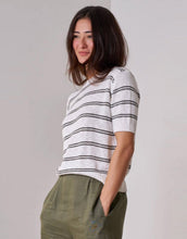 Load image into Gallery viewer, VL Martini Knit - White/Bottle Stripe