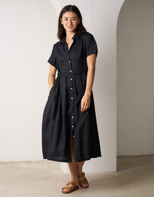 VL Salerno Short Sleeve Dress - Black