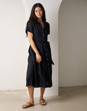 Load image into Gallery viewer, VL Salerno Short Sleeve Dress - Black
