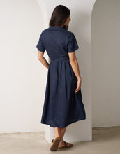 Load image into Gallery viewer, VL Salerno Short Sleeve Dress - Midnight Blue