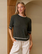 VL Nora Knit Top - Khaki