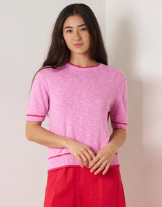 VL Nora Knit Top - Pink/Red