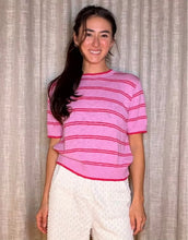 Load image into Gallery viewer, VL Nora Knit Top - Pink Stripes
