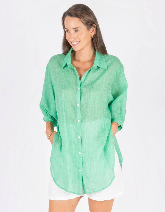 Worthier Athena Shirt - Spring Green