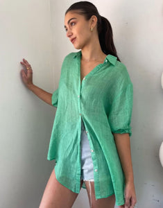 Worthier Athena Shirt - Spring Green