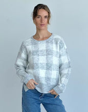 Load image into Gallery viewer, worthier-grey-check-sweater-womens-clothing-australia