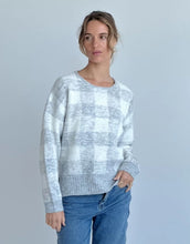 Load image into Gallery viewer, worthier-grey-check-sweater-womens-clothing-australia