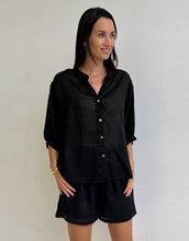 Load image into Gallery viewer, Worthier Linen Shirt - Black