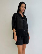 Load image into Gallery viewer, Worthier Linen Shirt - Black