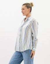 Load image into Gallery viewer, Worthier Linen Shirt - Blue Stripe