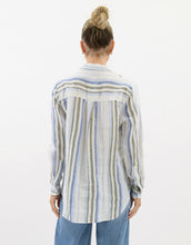 Load image into Gallery viewer, Worthier Linen Shirt - Blue Stripe