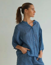 Load image into Gallery viewer, Worthier Linen Shirt - Denim Blue