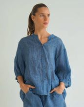Load image into Gallery viewer, Worthier Linen Shirt - Denim Blue