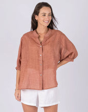 Load image into Gallery viewer, worthier-linen-shirt-clay-womens-clothing-australia