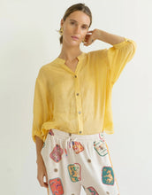 Load image into Gallery viewer, worthier-linen-shirt-mustard-womens-clothing-australia