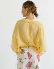 Load image into Gallery viewer, worthier-linen-shirt-mustard-womens-clothing-australia