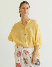 Load image into Gallery viewer, worthier-linen-shirt-mustard-womens-clothing-australia