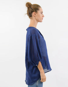 Worthier Linen Shirt - Navy