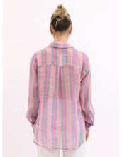 Load image into Gallery viewer, Worthier Linen Shirt - Pink Stripe