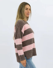Load image into Gallery viewer, Worthier Mika Knit Jumper - Dark Plum/Pink