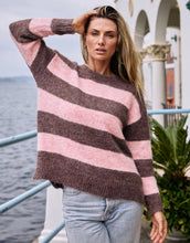 Load image into Gallery viewer, Worthier Mika Knit Jumper - Dark Plum/Pink