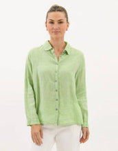 Load image into Gallery viewer, worthier-millie-linen-shirt-apple-womens-clothing