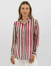 Load image into Gallery viewer, Worthier Wine Stripe Shirt