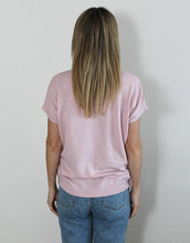 Load image into Gallery viewer, Frankies Lurex Tee - Pale Pink
