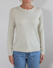Load image into Gallery viewer, Frankies Long Sleeve Lurex Top - Champagne