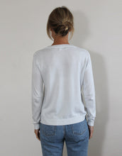 Load image into Gallery viewer, Frankies Long Sleeve Lurex Top - White/Silver