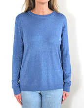 Load image into Gallery viewer, Frankies Long Sleeve Lurex Top - Denim