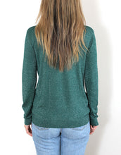 Load image into Gallery viewer, Frankies Long Sleeve Lurex Top - Forest