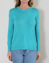 Load image into Gallery viewer, Frankies Long Sleeve Lurex Top - Marine