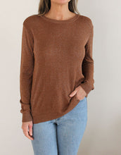 Load image into Gallery viewer, Frankies Long Sleeve Lurex Top - Copper