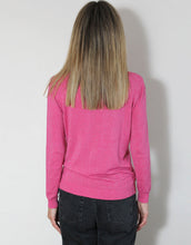 Load image into Gallery viewer, Frankies Long Sleeve Lurex Top - Hot Pink