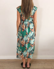 Load image into Gallery viewer, Istanbul Dress - Mt. Fuji Green Print