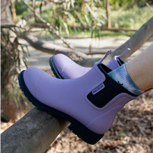 Load image into Gallery viewer, Merry People Bobbi Gumboots - Lavender &amp; Navy